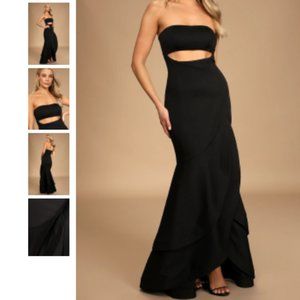Lulus Black Cut Out Dress